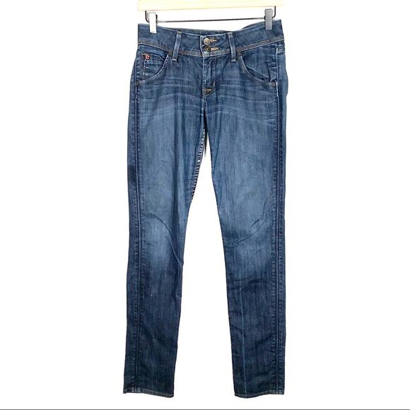 Hudson medium wash low rise five pocket skinny jeans size 26 - Picture 1 of 6